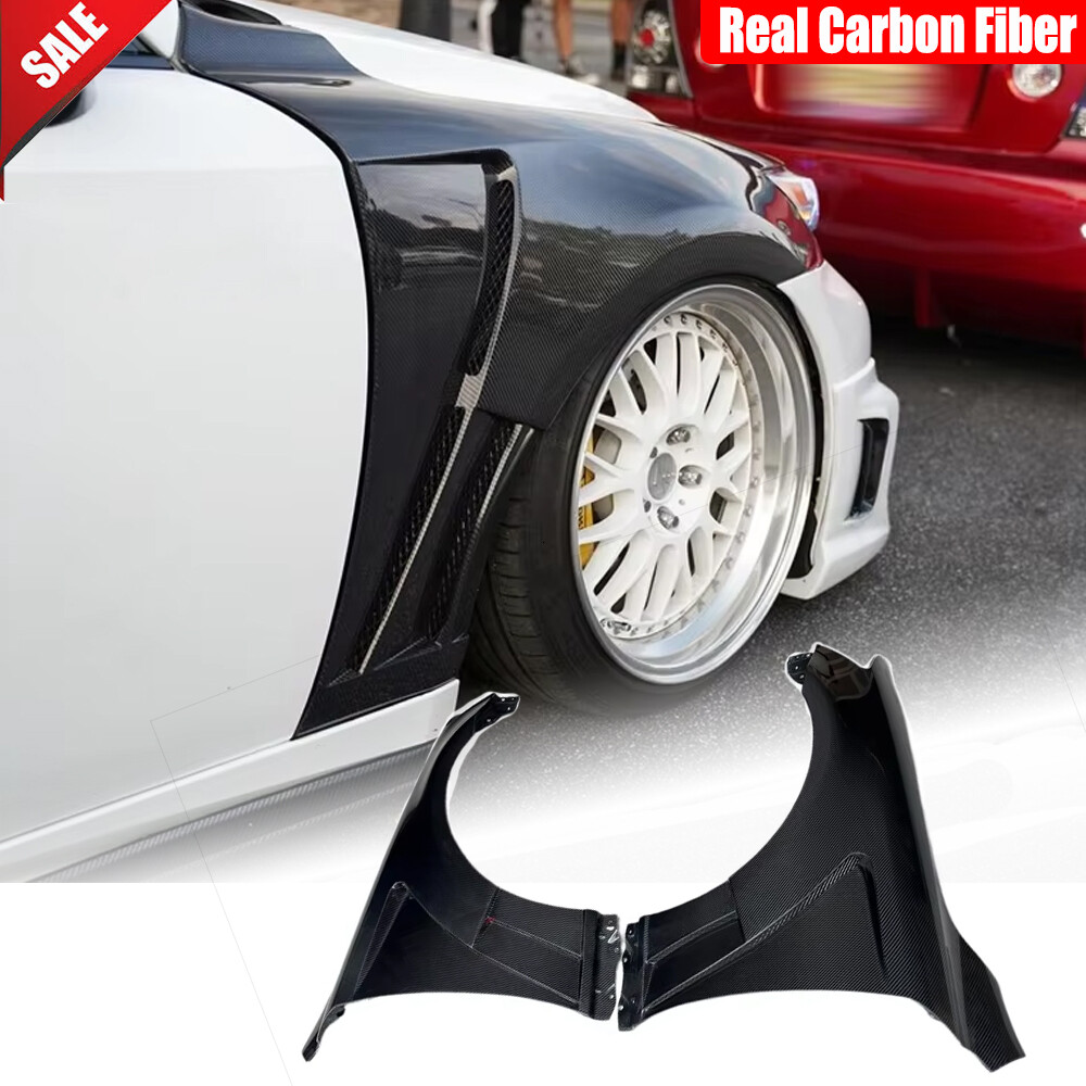Real Carbon Exterior Side Front Fenders Vent Fit for Lexus IS250