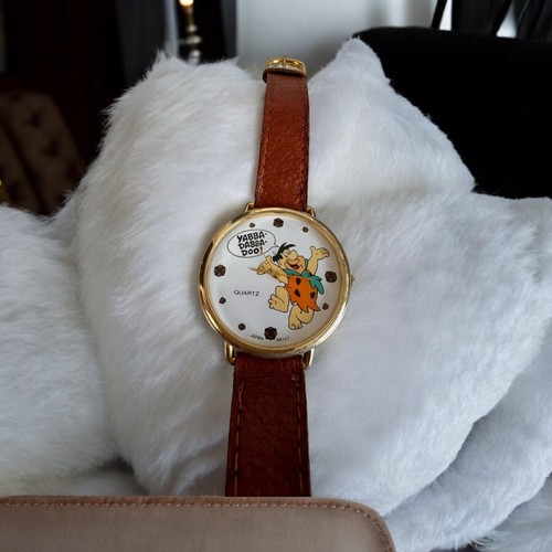 Fred Flintstone Quartz Watch Hanna Barbera 1990 NeedS Battery Japan
