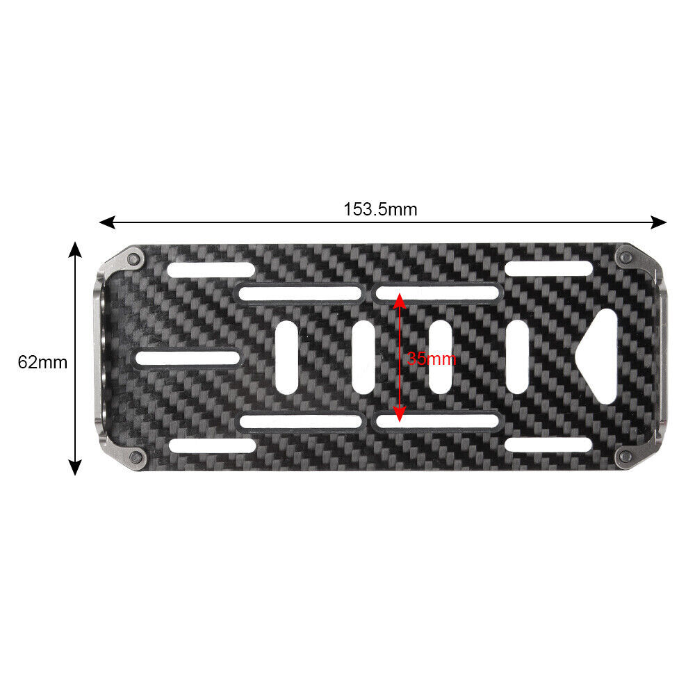 For 1/10 RC Crawler Axial SCX10 90046 Carbon Fiber Battery Mount Plate Tray