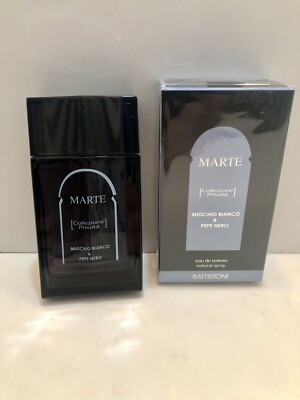 BATTISTONI MARTE WHITE MUSK & BLACK PEPPER 3.4 OZ / 100 ML EDT SPRAY NEW IN BOX
