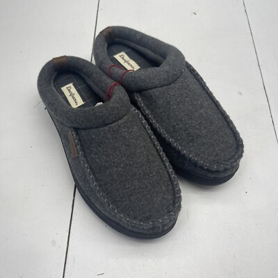 Dearfoams Thompson Cozy Dark Heather Gray Clog Slippers Mens