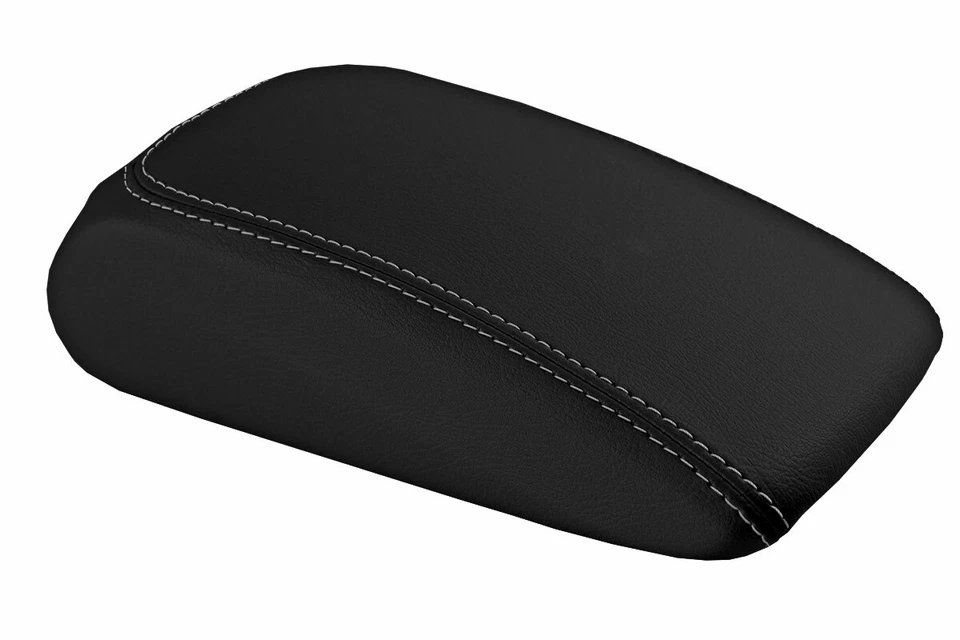 Se adapta a Audi A3 2015-2020 PVC consola tapa tirar sobre reposabrazos cubierta puntada gris Foto 2 de 4