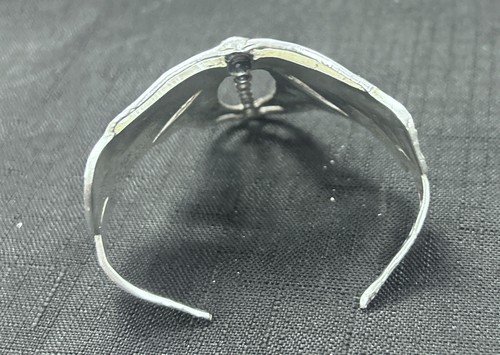 Art Nouveau Dragonfly Sterling Silver Cuff Bracelet. DHBM - Picture 4 of 6