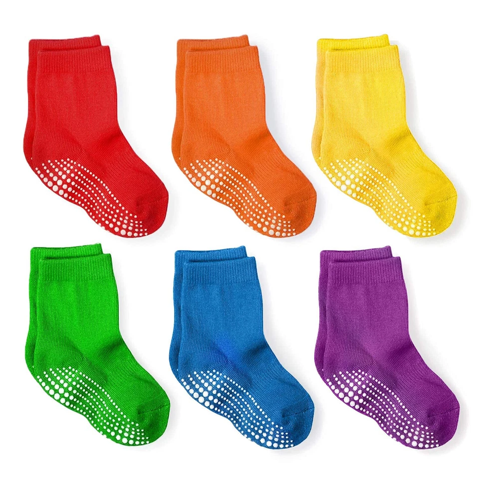 LA Active Grip Ankle Socks - Cozy Warm Socks - Baby Toddler Infant Newborn Kids