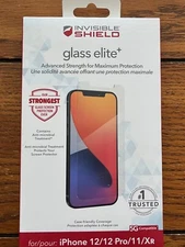 Zagg Invisible Shield - Glass Elite + for iPhone 12/12 Pro/11/XR - NEW