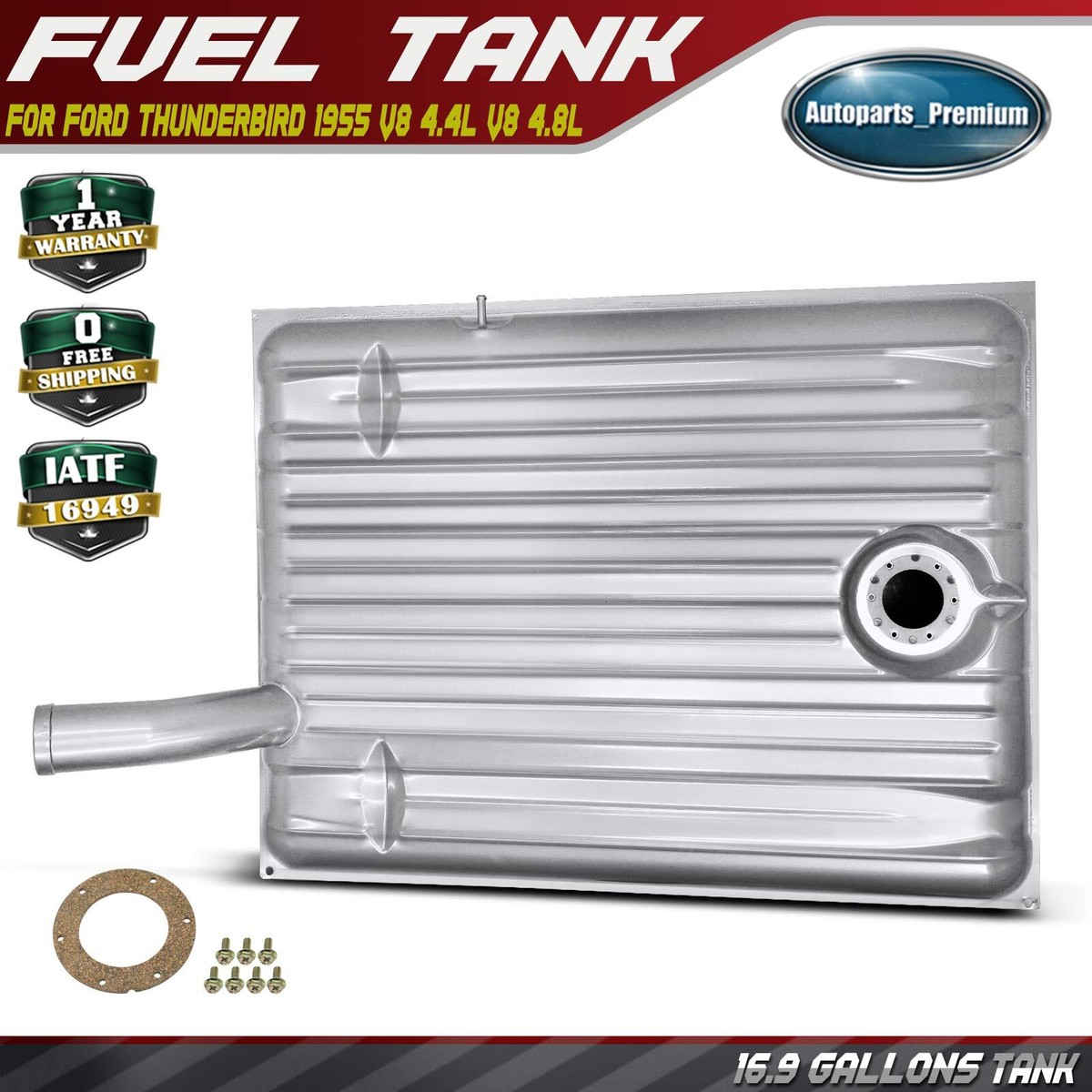 1955 Ford Thunderbird V8 4.4L 4.8L 16.9 Gallons Fuel Tank with O