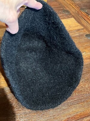 New Mexico Tierra Wools Hand-Woven Thick Wool Bucket Hat One-Of-A-Kind Black Tierra Wools NM Hand-Woven Thick Wool Bucket Hat One-Of-A  main image 4