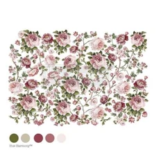 Re-Design with Prima, Rub-On Decor Transfers, Kacha, Blushing Blooms Symphony, P