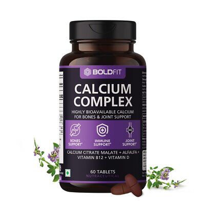 Boldfit Calcium Komplex 1000Mg Tablette, 60 Tabletten
