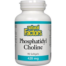 Natural Factors Phosphatidyl Choline 420mg, 90 Softgels