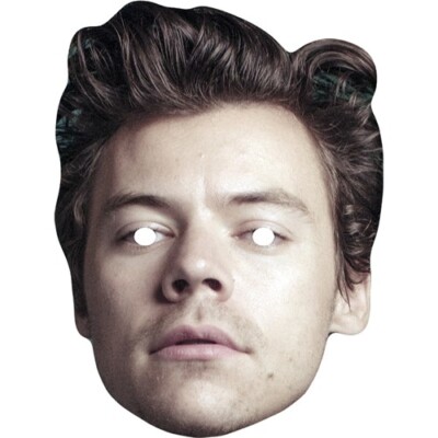 Harry Styles Version 2 Celebrity Card Face Mask - Ready To Wear - Fancy Dress