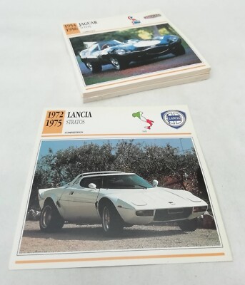 60 x Maxi Classic Car Information Photo Cards By Edito-Services