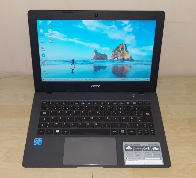 PC ACER ASPIRE ONE AO1-131-C0A6 Celeron @ N3050 - WINDOWS10 - BONNE BATTERIE - Photo 4/4