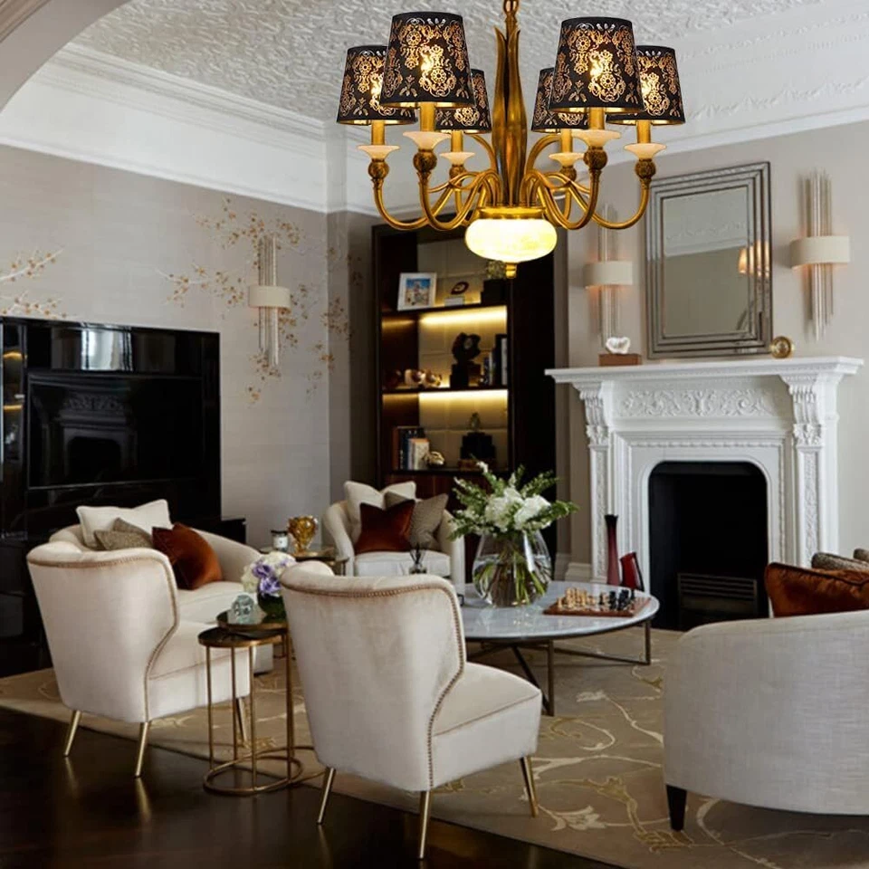 Tonos de araña de cristal, mini pantalla de lámpara, clip en pantalla, apto para Droplight Wa Foto 3 de 4