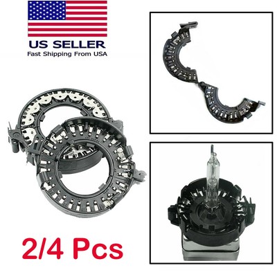 D1S D3S HID Bulb Retainer Clips - Xenon Headlight Holder Adapters For BMW Mercedes Audi