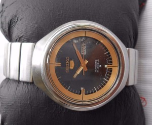 RARE VINTAGE SS SEIKO 5 HELMET CASE SAPPHIRE CRYSTAL MEN'S AUTOMATIC  WRISTWATCH | eBay
