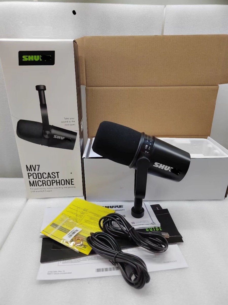 【未開封・新品】SHURE MV7 PODCAST MICROPHONE MV7 - Podcast Microphone - Shure USA