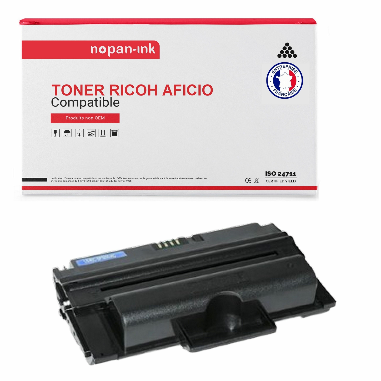 Toner Ricoh K236 compatible NOPAN-INK pour éviter les impressions pâles au bureau