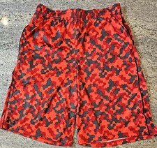 Under Armour Youth Large Red and Black Athletic Shorts