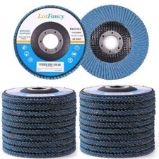 10 Pack 4.5''x 7/8" LotFancy 80 Grit Zirconia Flap Disc Grinding Sanding Wheels