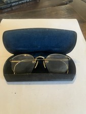 Vintage 1/10 12K Gold Filled Delicate Eyeglasses, 1930s/1940s  Case