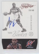 2012-13 Panini Signatures Red Die-Cut 19/49 Trevor Booker #113 Auto 0f8