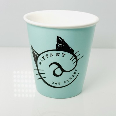 3 Tiffany Cat Street 10 Ounce Blue Paper Coffee Cups Everyday