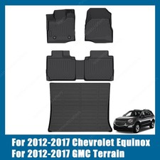 For 2012-2017 Chevrolet Equinox Tpe Floor Mats Trunk Cargo Liners All Weather