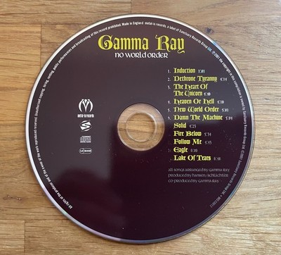 GAMMA RAY No World Order CD 2001 Sanctuary Records; sehr guter Zustand!