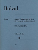 Sonate C-Dur Op. 40 Nr. 1 FüR Violoncello Und Bass (Klavier): Besetzung: