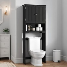 Over the Toilet Storage Cabinet with Double Doors, Bathroom Storage