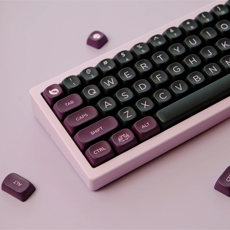 GMK Black Lotus 126 Keys PBT Keycaps Dye Sub MOA Profile MX Switch Gaming