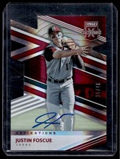 2020 Panini Elite Extra Edition Aspirations Die-Cut Auto Justin Foscue /48 #14