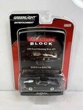 Greenlight Auction Block 1969 Ford Mustang Boss 429 Black HTF