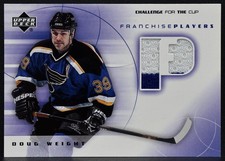 2001-02 UD Challenge for the Cup Jerseys Doug Weight FP-DW Blues Jersey 3237