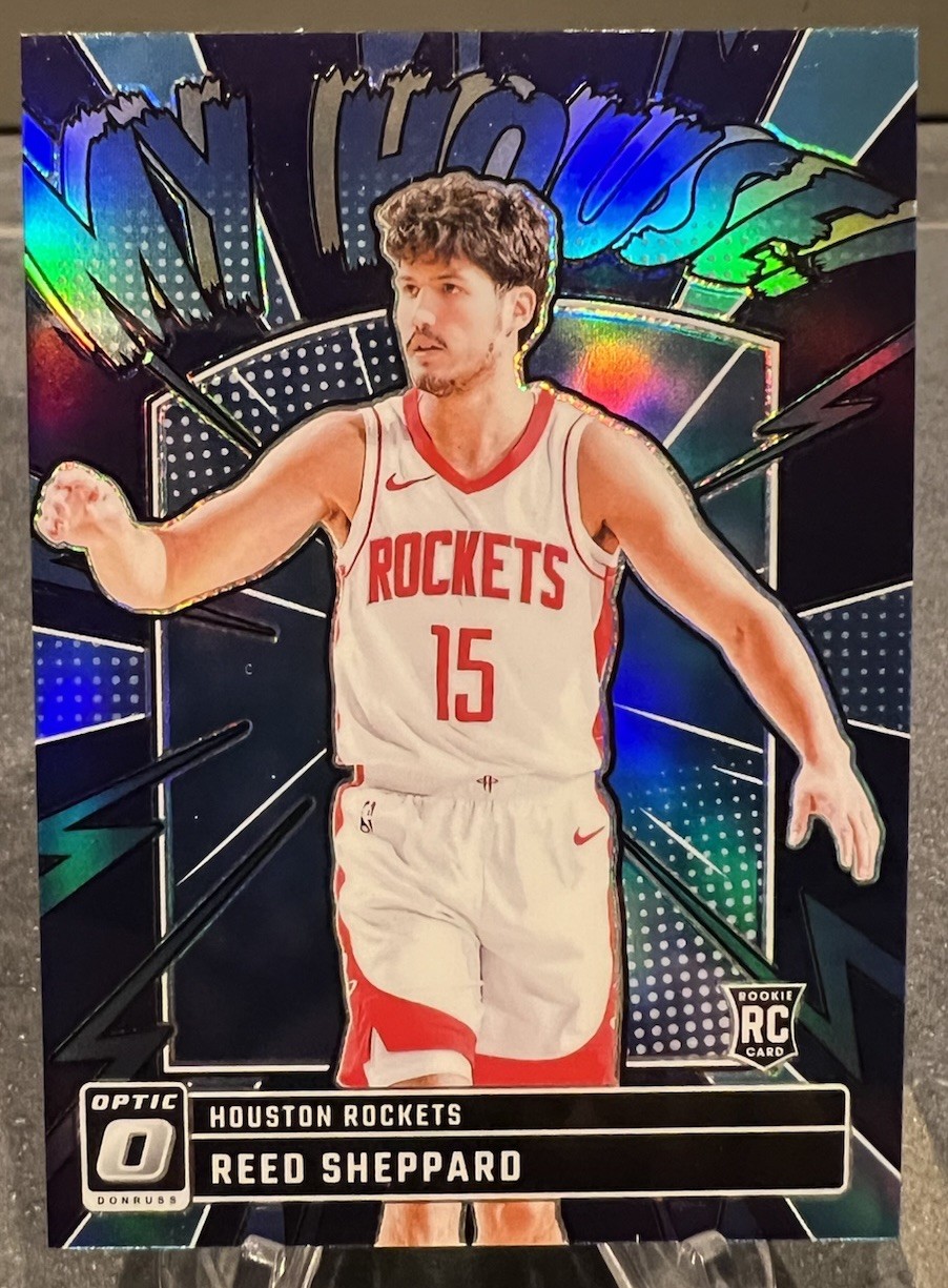 2024-25 Donruss Optic Reed Sheppard My House RC Purple Rookie #18 Rockets
