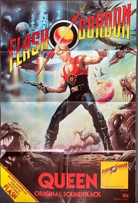 Queen Flash Gordon  Poster LP Promo 30'' x 20''