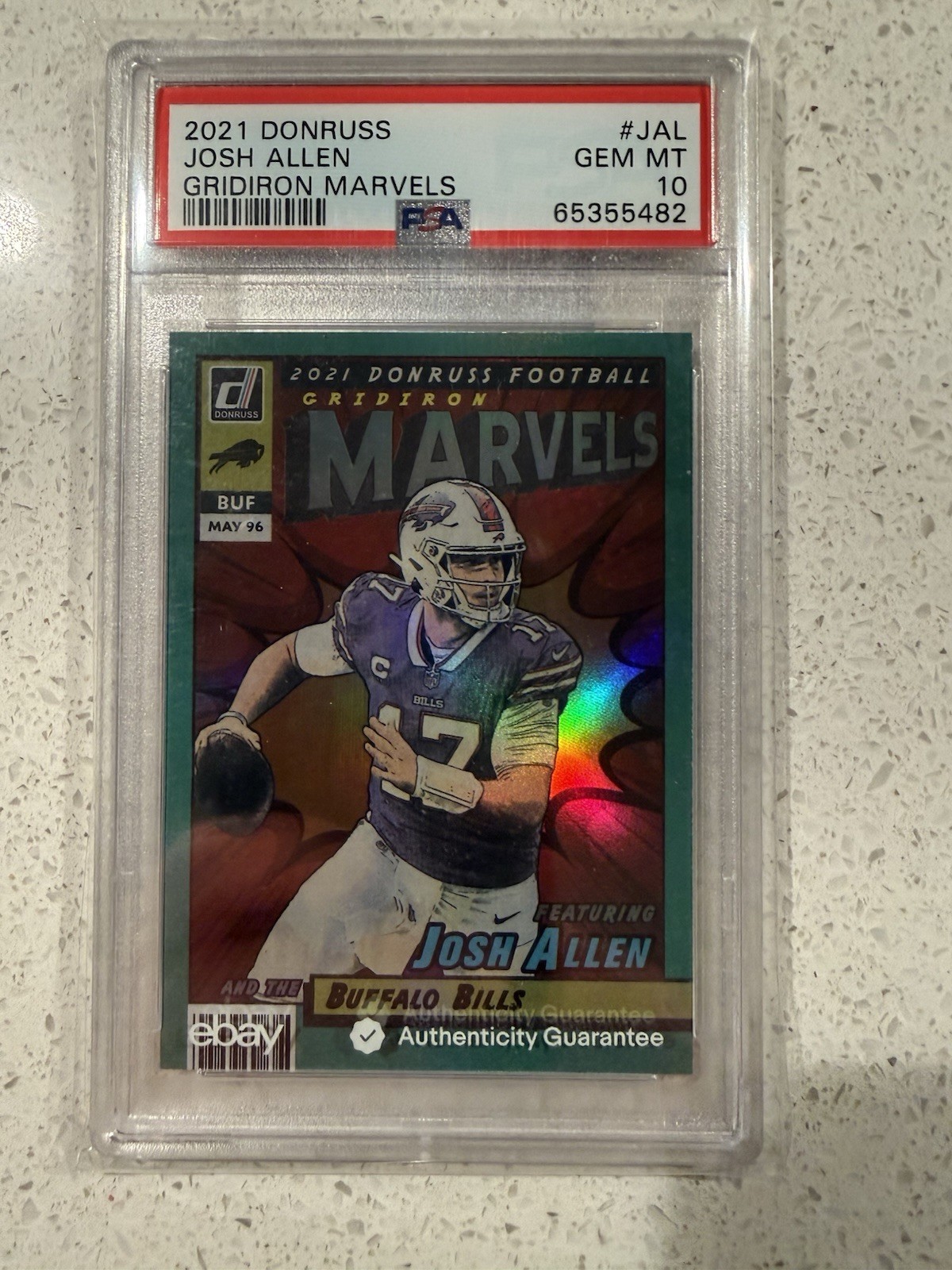 2021 Panini Clearly Donruss - Gridiron Marvels Josh Allen #GM-3