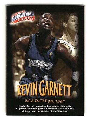 1997-98 Fleer #8 Kevin Garnett Million Dollar Moments