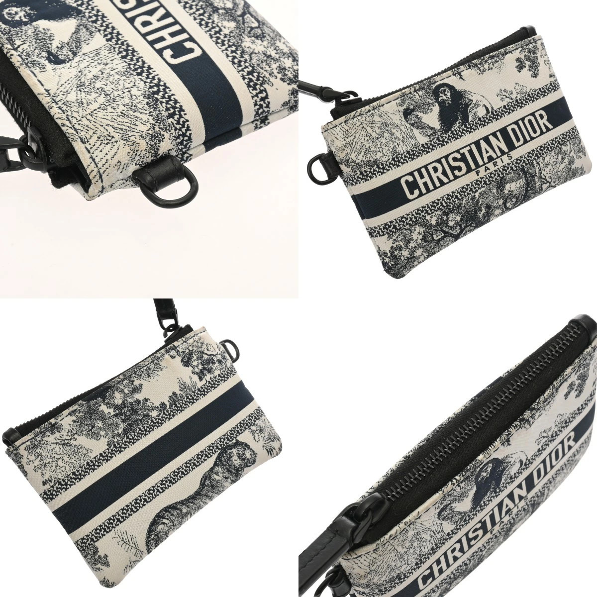 Dior Multifunction Pouch Coin Case Only White Nav… - image 9