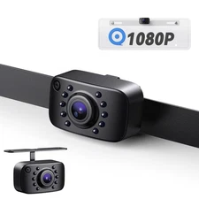 HD 1080P Backup Camera,AHD Compatible,License Plate Rear View Camera for Car,...