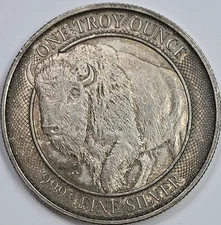 Toned 1oz .999 Mint ID Buffalo Round ***FREE SHIPPING***