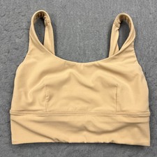 Lululemon Align Bra Women's 6 Beige Light Support C/D Cup Straight Nulu W2DE5S