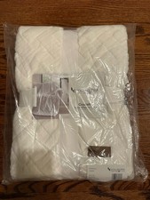 Koolaburra by UGG Crystelle Textured Faux Fur Throw Blanket KB White 50x70 NEW