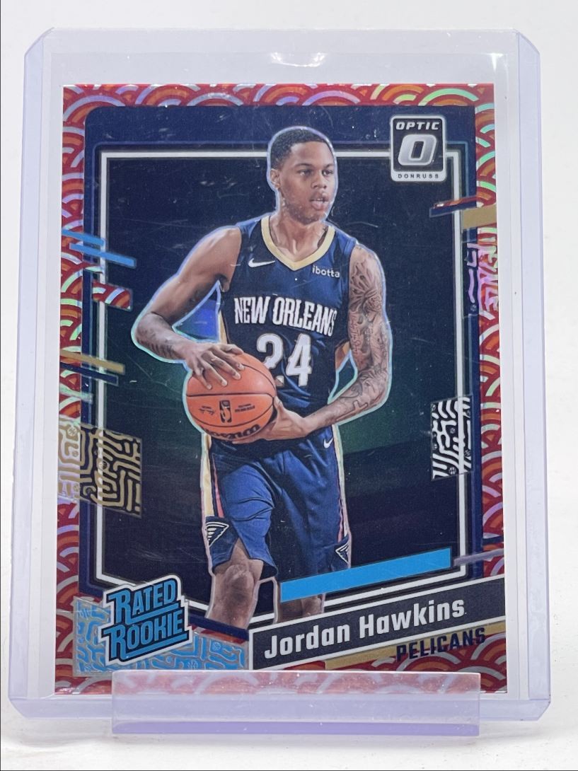 JORDAN HAWKINS 2023-24 DONRUSS OPTIC RATED ROOKIE PHOTON PRIZM #238 RC Q5919