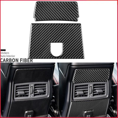 2Pcs For Benz G-Class W463 G63 13-18 Real Carbon Fiber Rear Air Vent Panel Cover