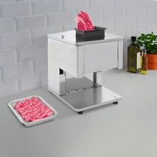 1500W Commercial Meat Cutter Machine 7MM Meat Cutter for Pork Chicken Fish 110V