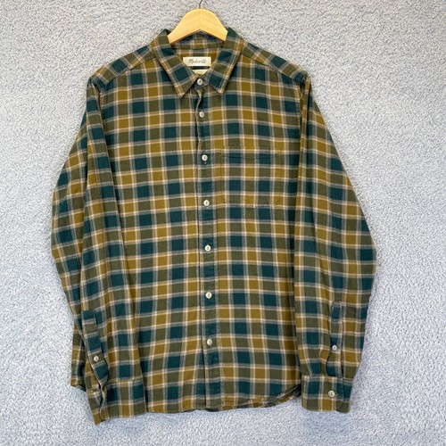 Madewell, Madewell Plaid Button Up Shirt Men's Small Perfect Fit Long Sleeve