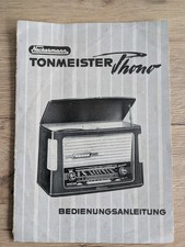 Bedienungsanleitung für Neckermann Tonmeister Phono