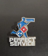 Domino's Pizza Enamel Hat Pin PERFECT SERVICE 